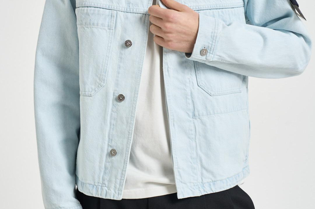 Giacca uomo in denim chiaro 4100006 S00J9VJ203 STONE ISLAND 