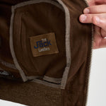 Giubbotto uomo in pelle marrone QUENTIN SUEDE85 THE JACK LEATHERS 