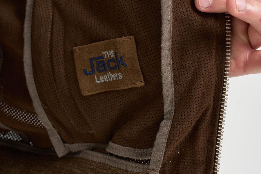 Giubbotto uomo in pelle marrone QUENTIN SUEDE85 THE JACK LEATHERS 