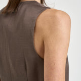 Gilet donna tortora A03031 01926151 PESERICO 