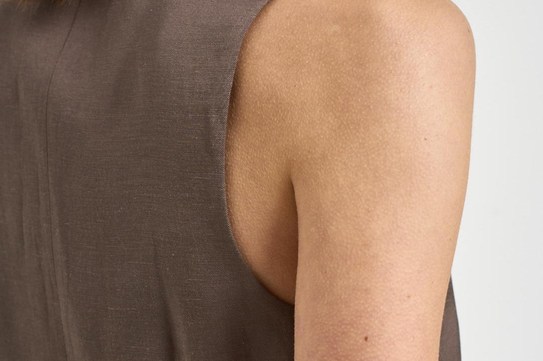 Gilet donna tortora A03031 01926151 PESERICO 