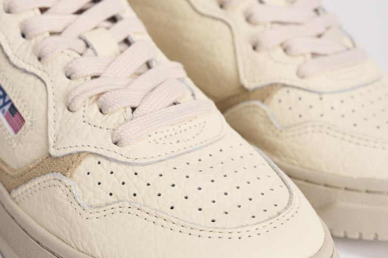 Sneakers donna Medalist panna, beige e bordeaux AULW NE10 AUTRY 