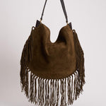 Borsa donna in suede Oskan Hobo Soft marrone PP0200FC C3C14M50BZ ISABEL MARANT 