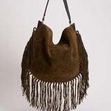 Borsa donna in suede Oskan Hobo Soft marrone PP0200FC C3C14M50BZ ISABEL MARANT 