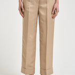 Pantaloni donna dritto beige A04210D 01926146 PESERICO 
