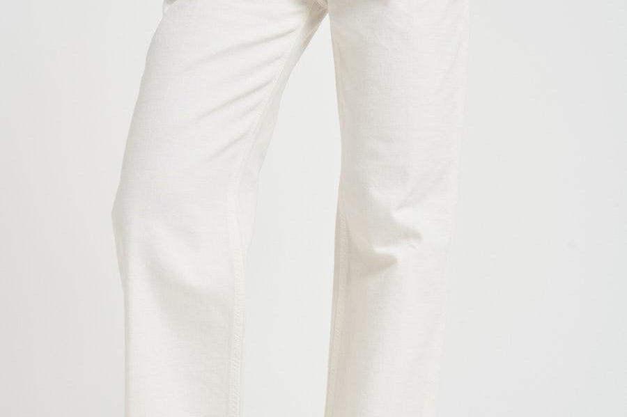 Jeans donna gamba dritta bianchi KOREABULL44 OFF WHITE HAIKURE 