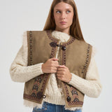 Gilet donna Clemencia marrone GI0061FA C3A02E50TA MARANT ETOILE 