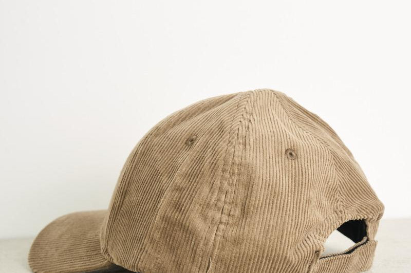 Cappello uomo baseball beige in velluto ACPU 55BC AUTRY 