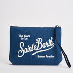 Pochette donna Aline in denim blu ALINEDENIM 00436L MC2 SAINT BARTH 