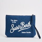 Pochette donna Aline in denim blu ALINEDENIM 00436L MC2 SAINT BARTH 