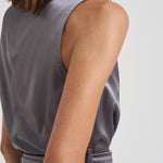 Top con fusciacca donna 725FW7709S SMOKEGRAY DANAME 