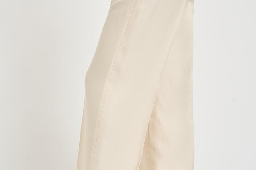 Pantalone donna dritto panna L6SM75 A11 LIVIANA CONTI 