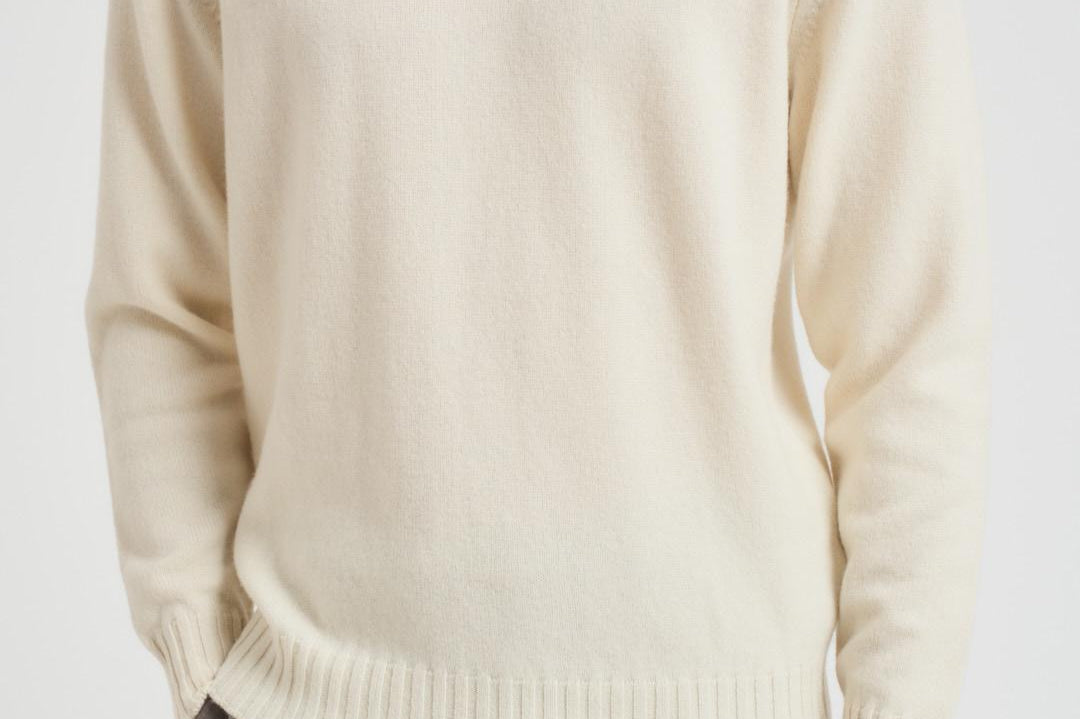 Maglia uomo girocollo panna GC3ML WC7R020 FILIPPO DE LAURENTIS 