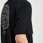 T-shirt uomo girocollo nera 2100001 S0285V0029 STONE ISLAND 