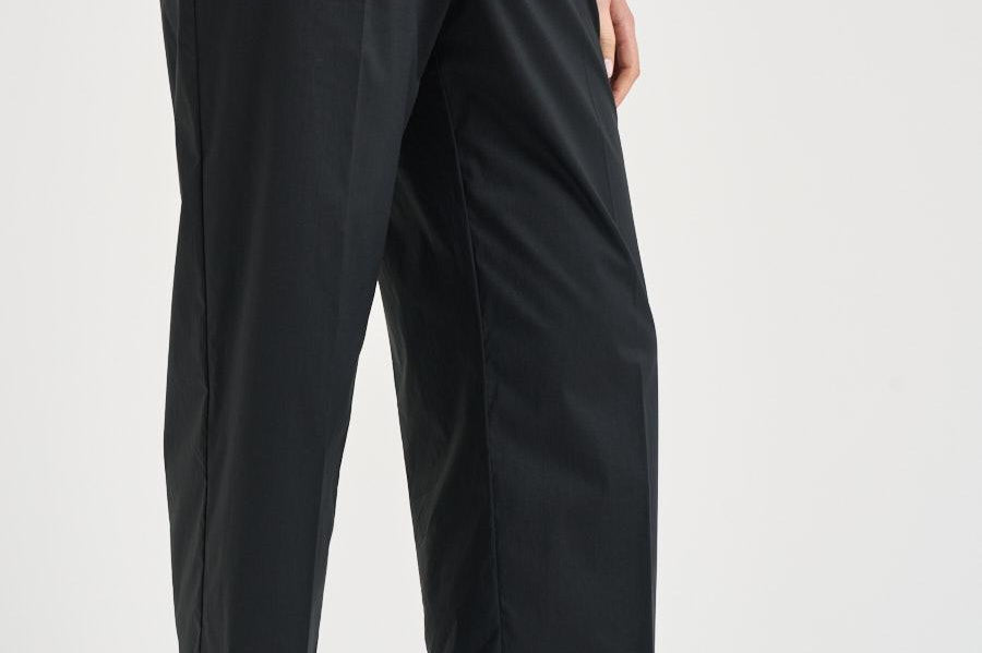 Pantalone donna in popeline nero L6SK86 Y69 LIVIANA CONTI 