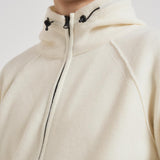 Felpa uomo con cappuccio in lana bianca MKN057A 110149A103 CP COMPANY 