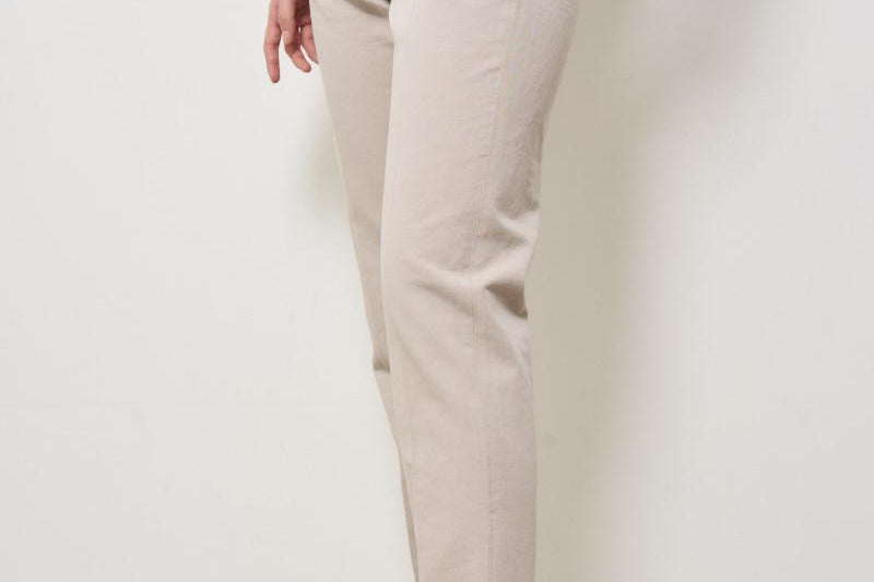 Pantaloni donna a sigaretta beige 176832 D6207401 INCOTEX 