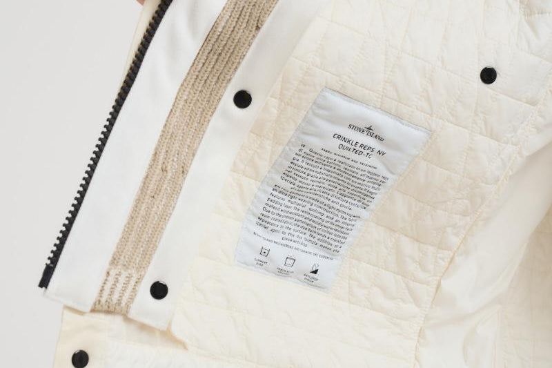 Giubbotto Crinkle Reps Ny Quilted-Tc panna 4100023 S0186V0093 STONE ISLAND 