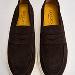 Mocassino uomo in suede marrone scuro 3546 VISONEM23 DOUCAL'S 