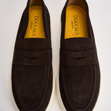 Mocassino uomo in suede marrone scuro 3546 VISONEM23 DOUCAL'S 