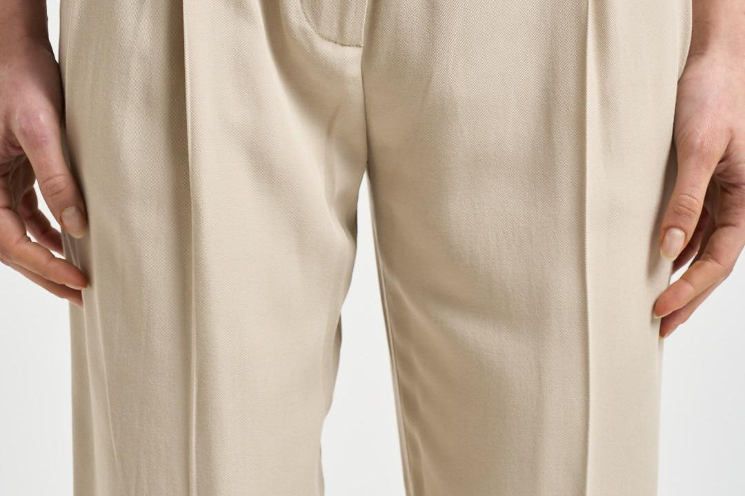 Pantaloni donna Linda beige Y6SI34 V62 SEMICOUTURE 