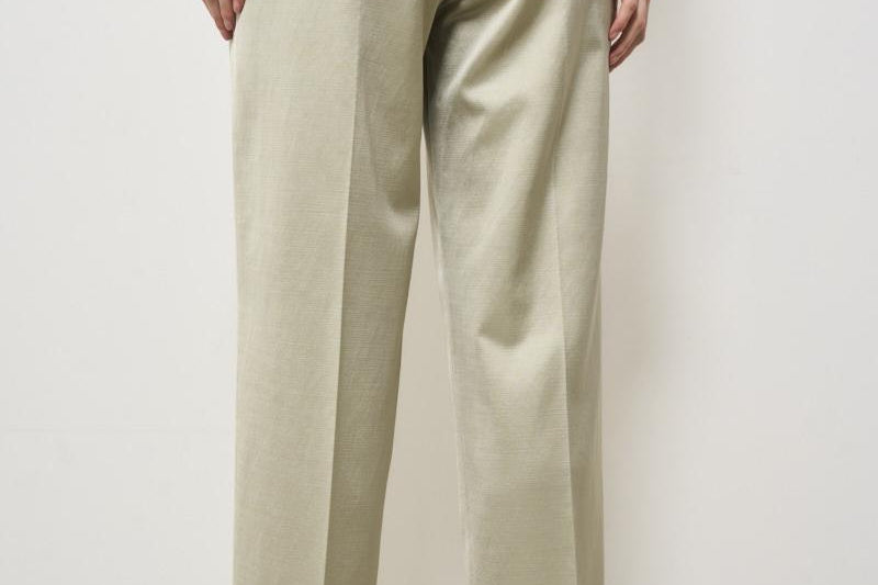 Pantalone donna a palazzo verde salvia P04335 1920045 PESERICO 