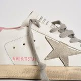 Sneakers donna Super Star bianche e rosa GWF00102 F00256910914 GOLDEN GOOSE 