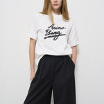 T-shirt donna bianca in cotone Jaylin 10524 IVY1 ANINE BING 
