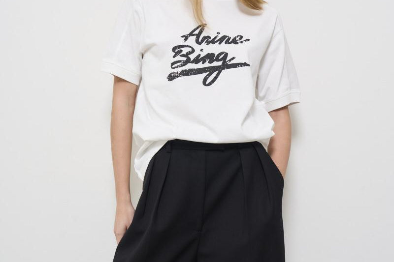 T-shirt donna bianca in cotone Jaylin 10524 IVY1 ANINE BING 