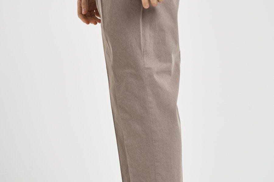 Pantalone uomo gamba dritta tortora ARECHI 108195 SANTANIELLO 
