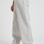 Jeans uomo wide leg grigio chiaro BP164 CO123GREY DROLE DE MONSIEUR 