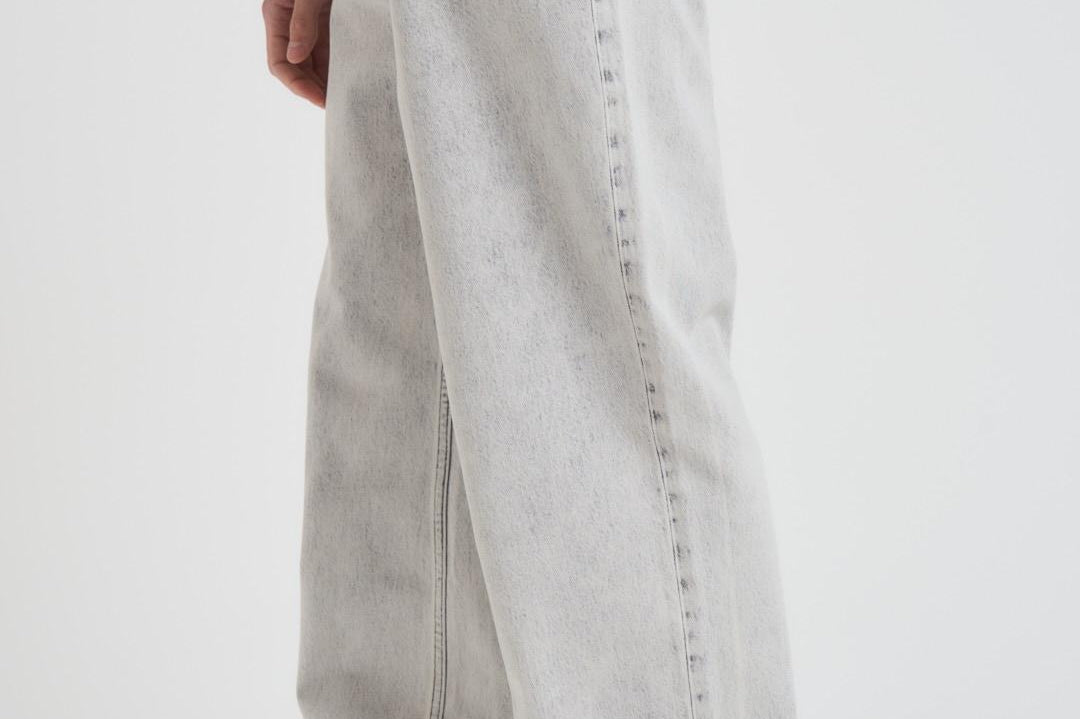 Jeans uomo wide leg grigio chiaro BP164 CO123GREY DROLE DE MONSIEUR 