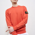 Felpa uomo girocollo arancione 6100044 S0051V008A STONE ISLAND 