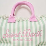 Borsa donna Vanity a righe verde VANITY 03756H MC2 SAINT BARTH 