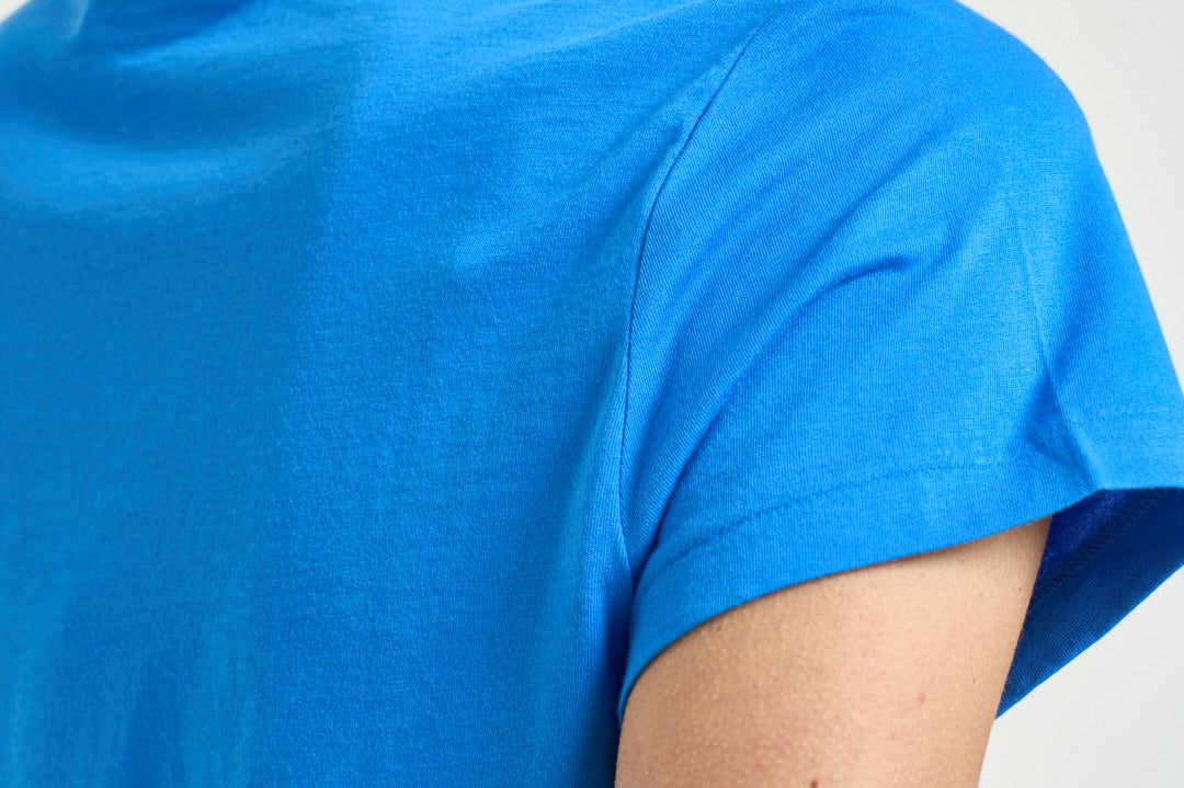 T-shirt donna girocollo azzurro 211B14605 004 RALPH LAUREN 