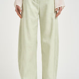 Pantalone donna a gamba dritta verde pastello 106492A2W6 LEXYS79 PINKO 