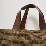 Borsa donna Mirozy in rafia marrone MIROZY DARKTEA IBELIV 