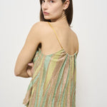 Top donna lamé verde 13920 6014 FORTE FORTE 