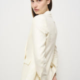 Giacca donna doppiopetto panna 2156 542501 L.B.M. 