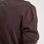 Polo uomo in maglia marrone SLOANCONTRAST 18 MC2 SAINT BARTH 