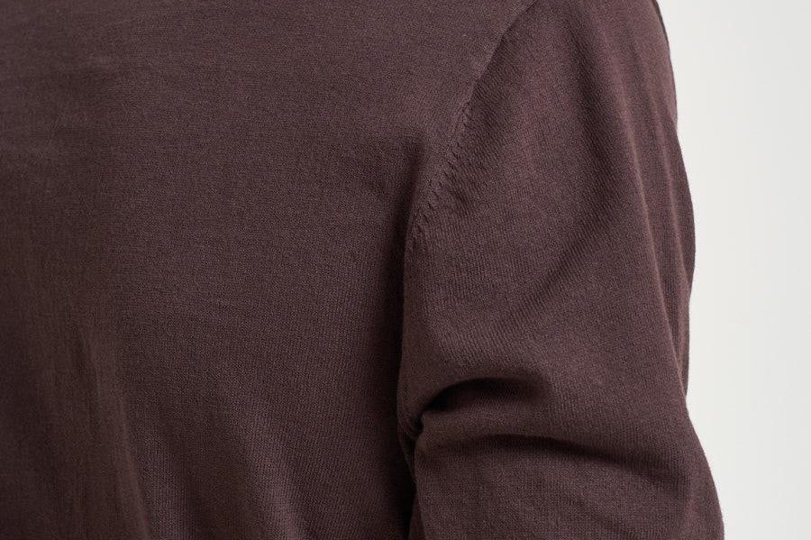 Polo uomo in maglia marrone SLOANCONTRAST 18 MC2 SAINT BARTH 