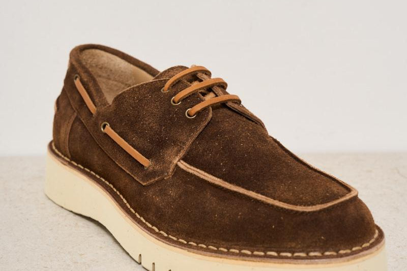 Mocassino uomo in suede marrone TRINITA MARRONE MAZE 