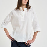 Camicia donna manica a tre quarti bianca L6SK15 A01 LIVIANA CONTI 