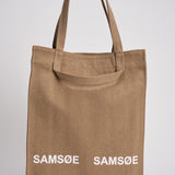 Borsa shopper donna in tessuto beige U25100003 WASHEDOTTER SAMSØE SAMSØE 