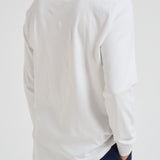 T-shirt uomo bianca manica lunga 710760121 002 RALPH LAUREN 
