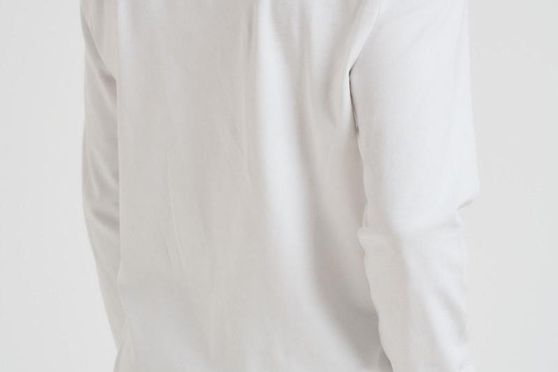 T-shirt uomo bianca manica lunga 710760121 002 RALPH LAUREN 
