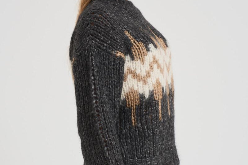 Maglione donna in tricot jaquard S99408F03 9249673C PESERICO 