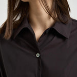 Camicia donna marrone fon F6SK22 W18 LIVIANA CONTI 