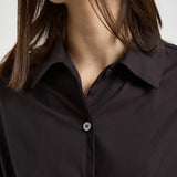 Camicia donna marrone fon F6SK22 W18 LIVIANA CONTI 