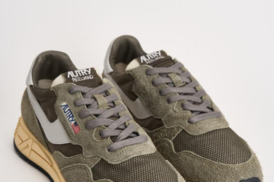 Sneakers uomo reelwind low verde militare WWLM UT52 AUTRY 
